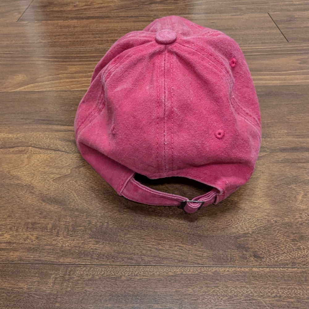 Pink Cat Embroidered Cap - Picture 4 of 8